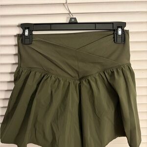 Aerie Olive Green Skort